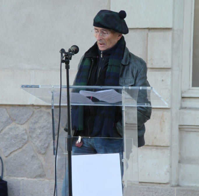 Cérémonie de commémoration de l’armistice du 11 novembre au lycée Clémenceau.